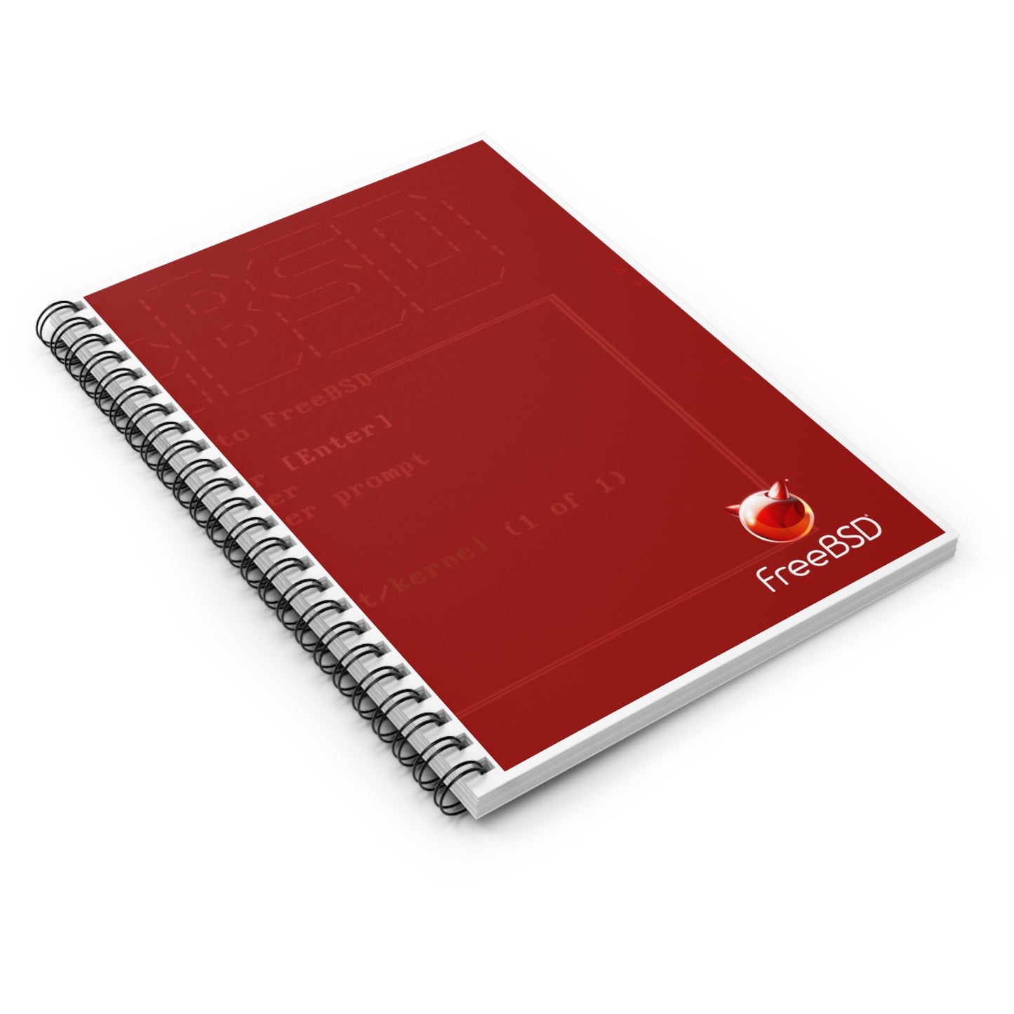 FreeBSD Spiral Notebook - Ruled Line