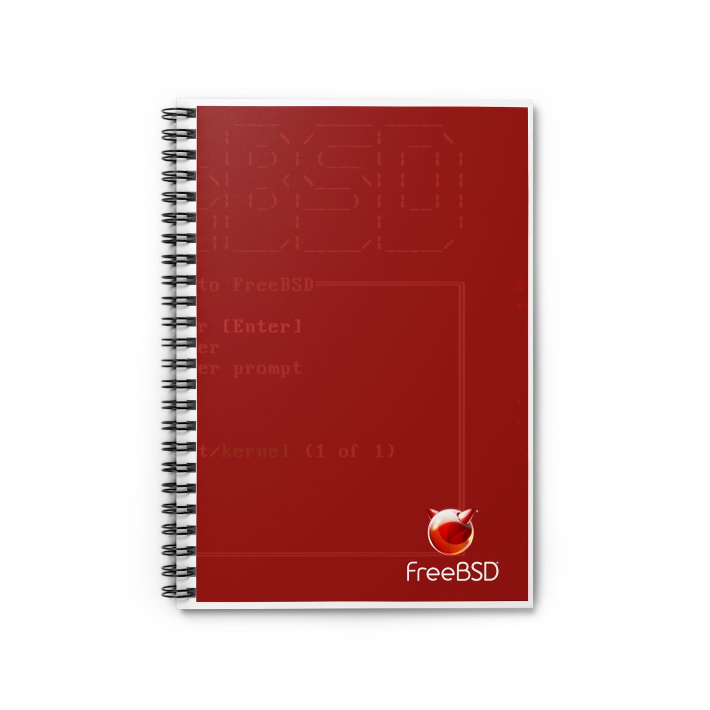 FreeBSD Spiral Notebook - Ruled Line