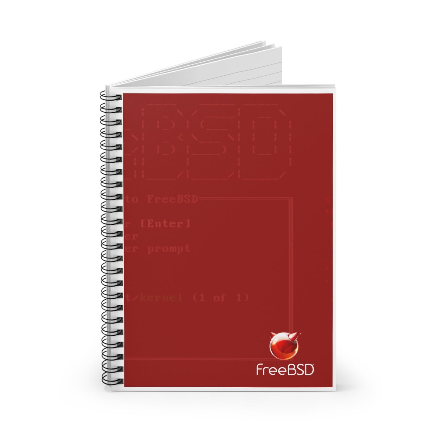 FreeBSD Spiral Notebook - Ruled Line