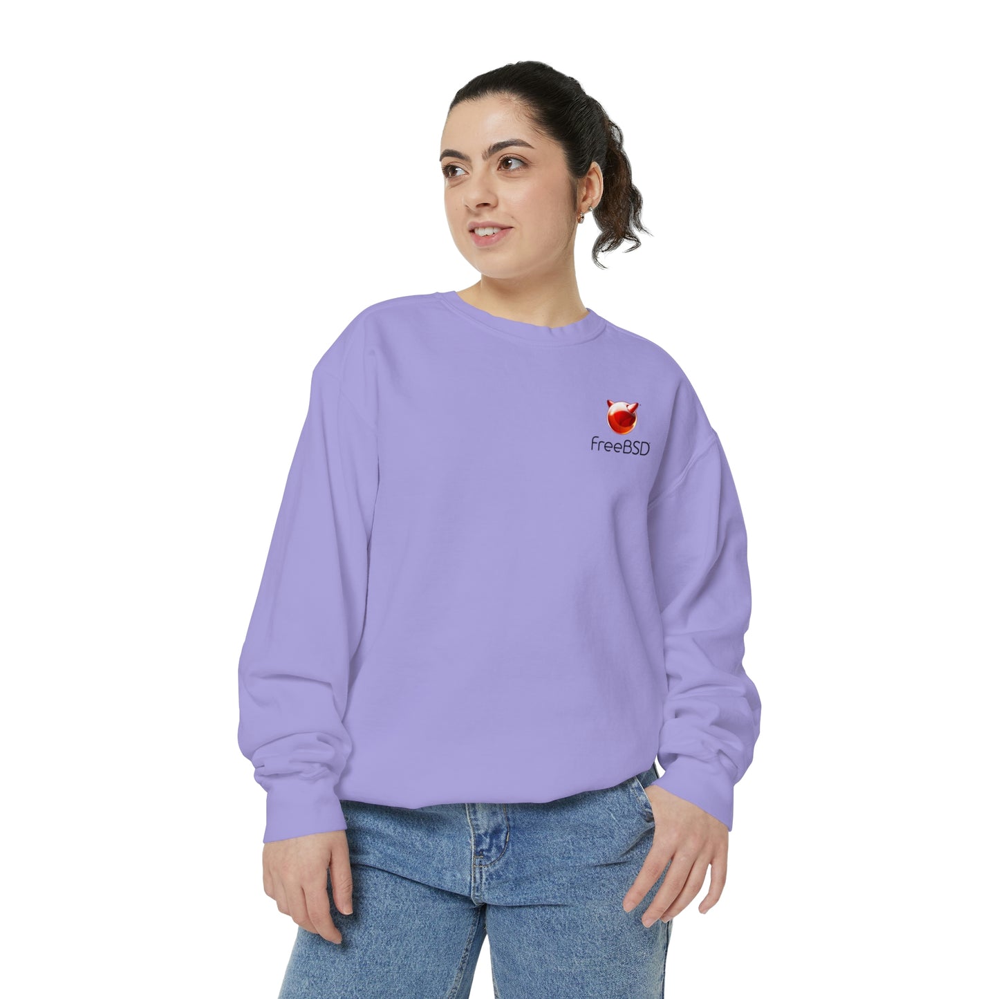 Unisex FreeBSD Logo Garment-Dyed Sweatshirt